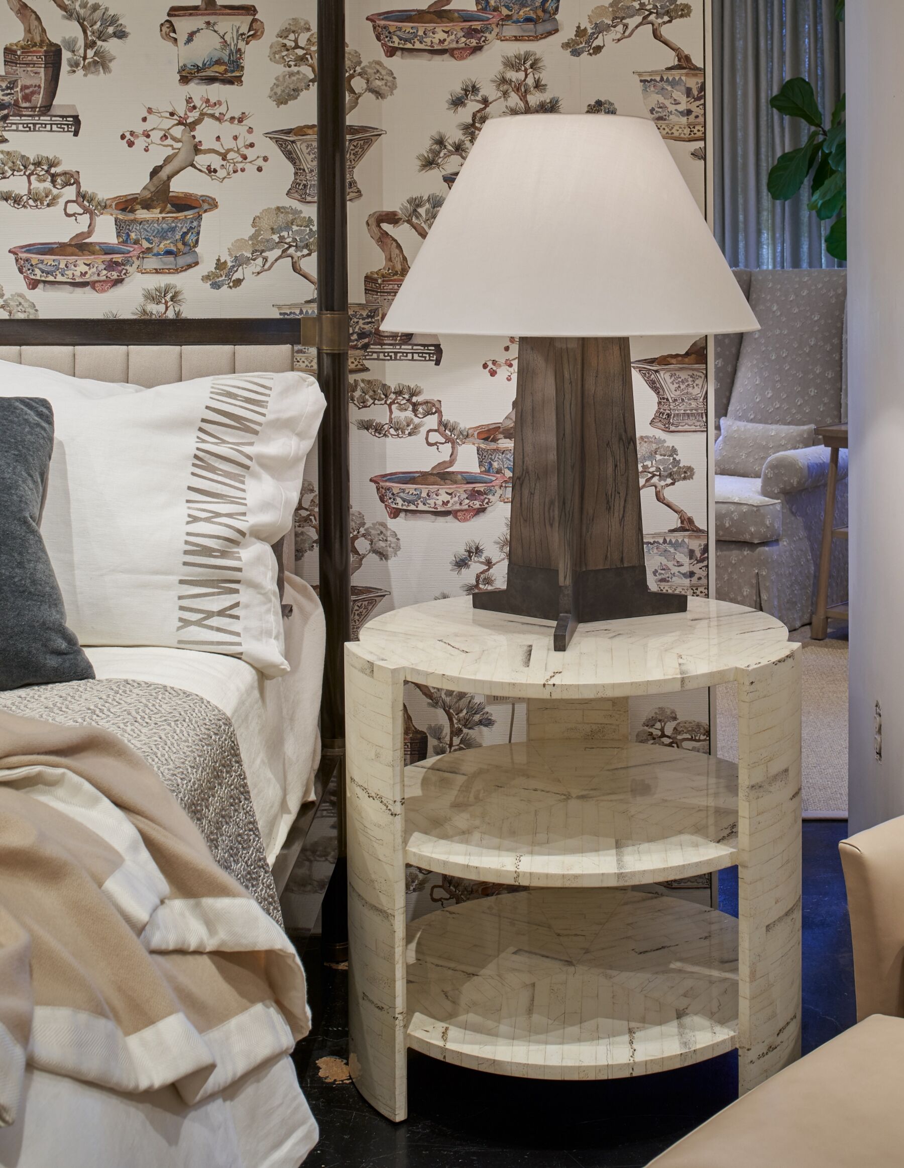 Delon End Table two shelves | Gregorius Pineo