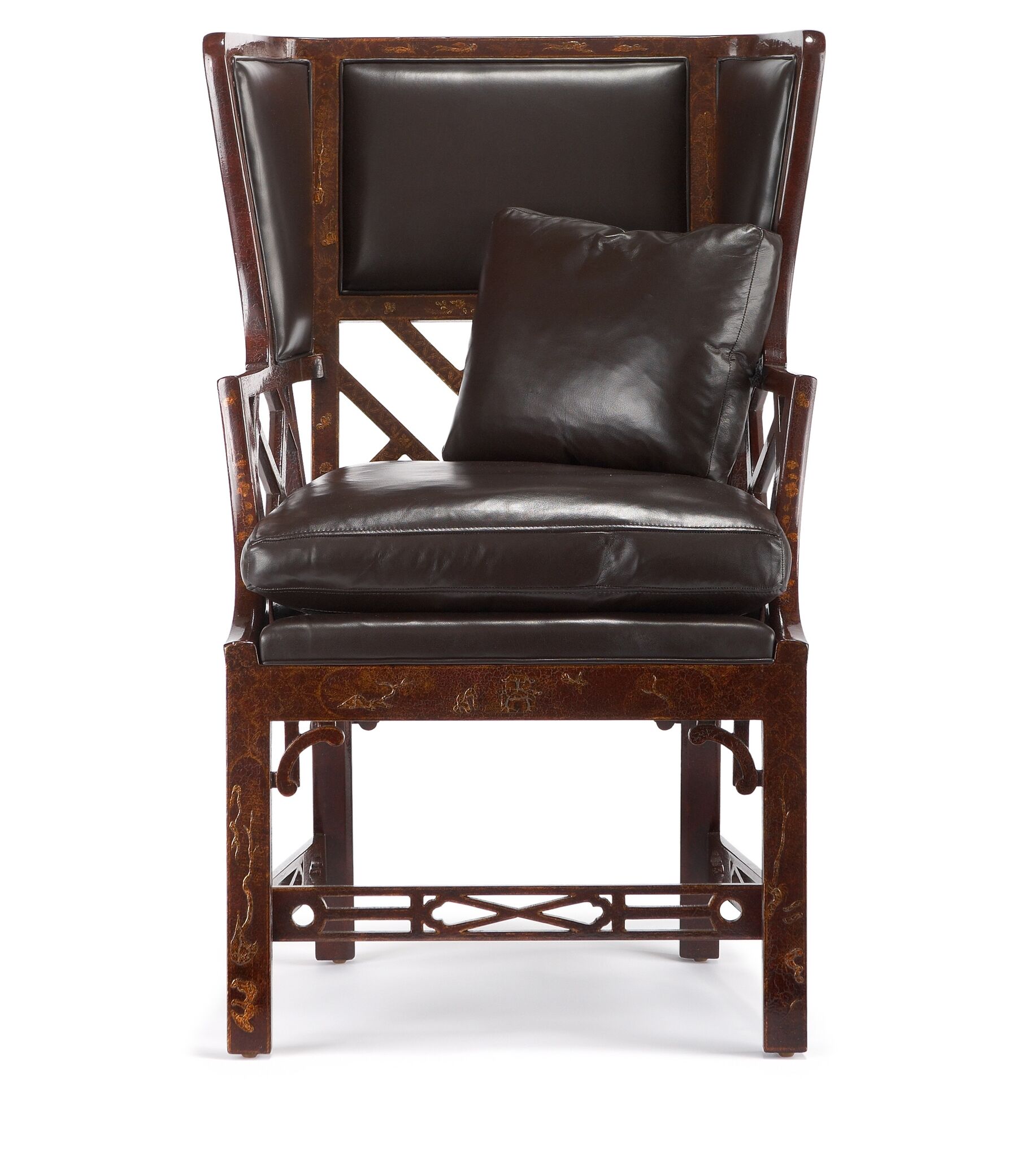 Chinese Chippendale Wing Chair small | Gregorius Pineo